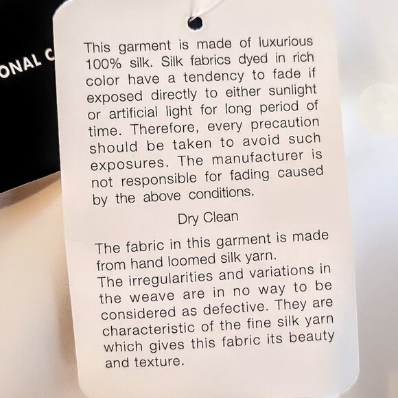 INC International Concepts Woman Cream Silk Blouse NWT - Picture 6 of 7